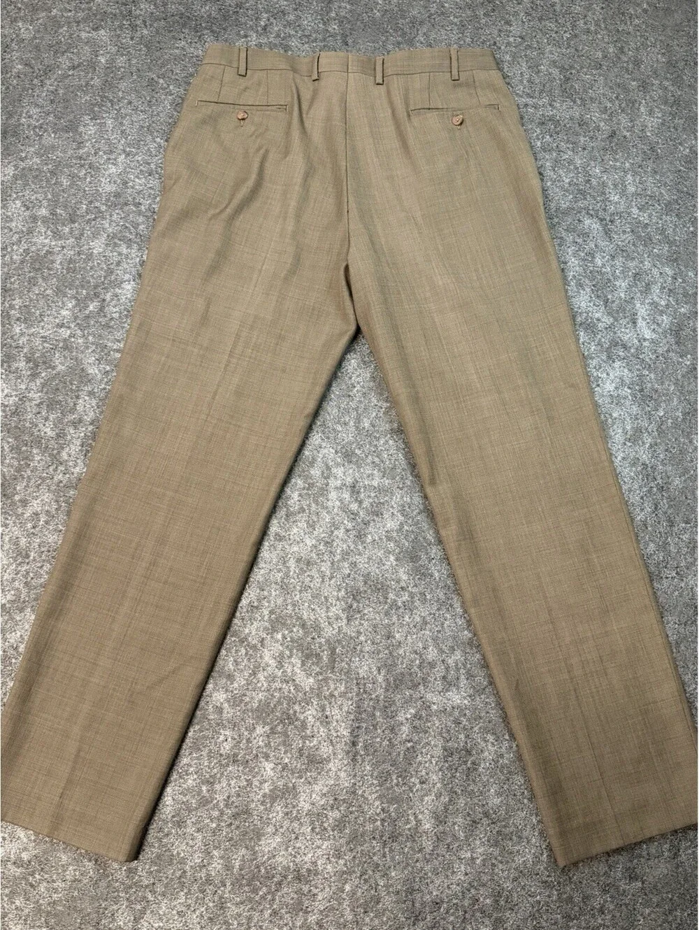 Lauren Ralph Lauren Mens 34x31 Brown Flat Front Wool Dress Pants Slacks